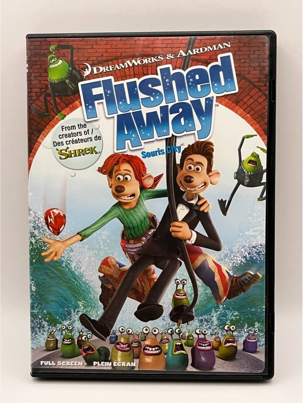 Flushed Away DVD Full Screen Animation Region 1 David Bowers